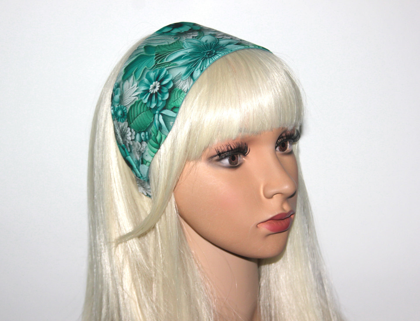 Headband for women 3D print headcover Wide poly cotton hairband