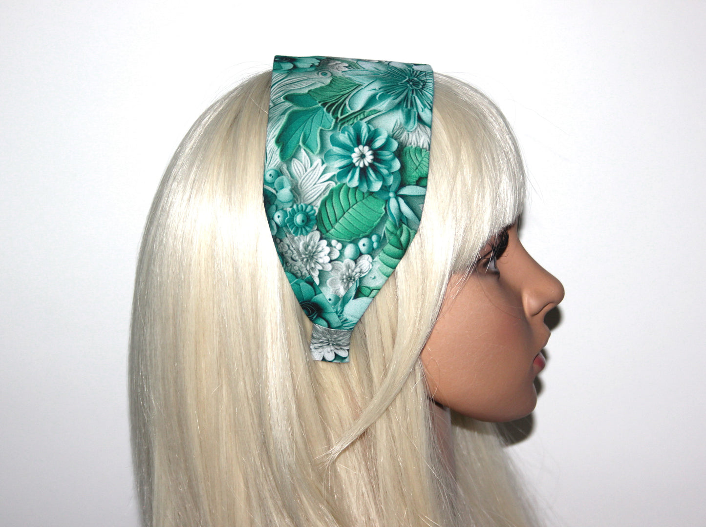 Headband for women 3D print headcover Wide poly cotton hairband
