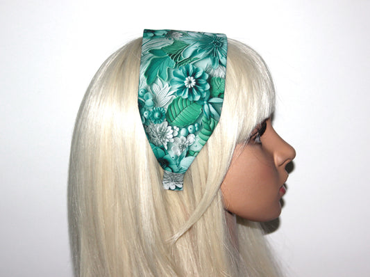 Headband for women 3D print headcover Wide poly cotton hairband