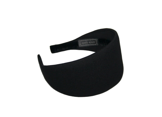 Black Cotton headband wide hairband for women