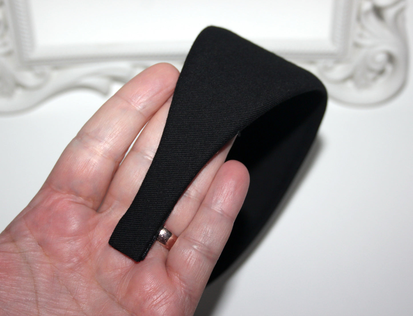 Black Cotton headband wide hairband for women