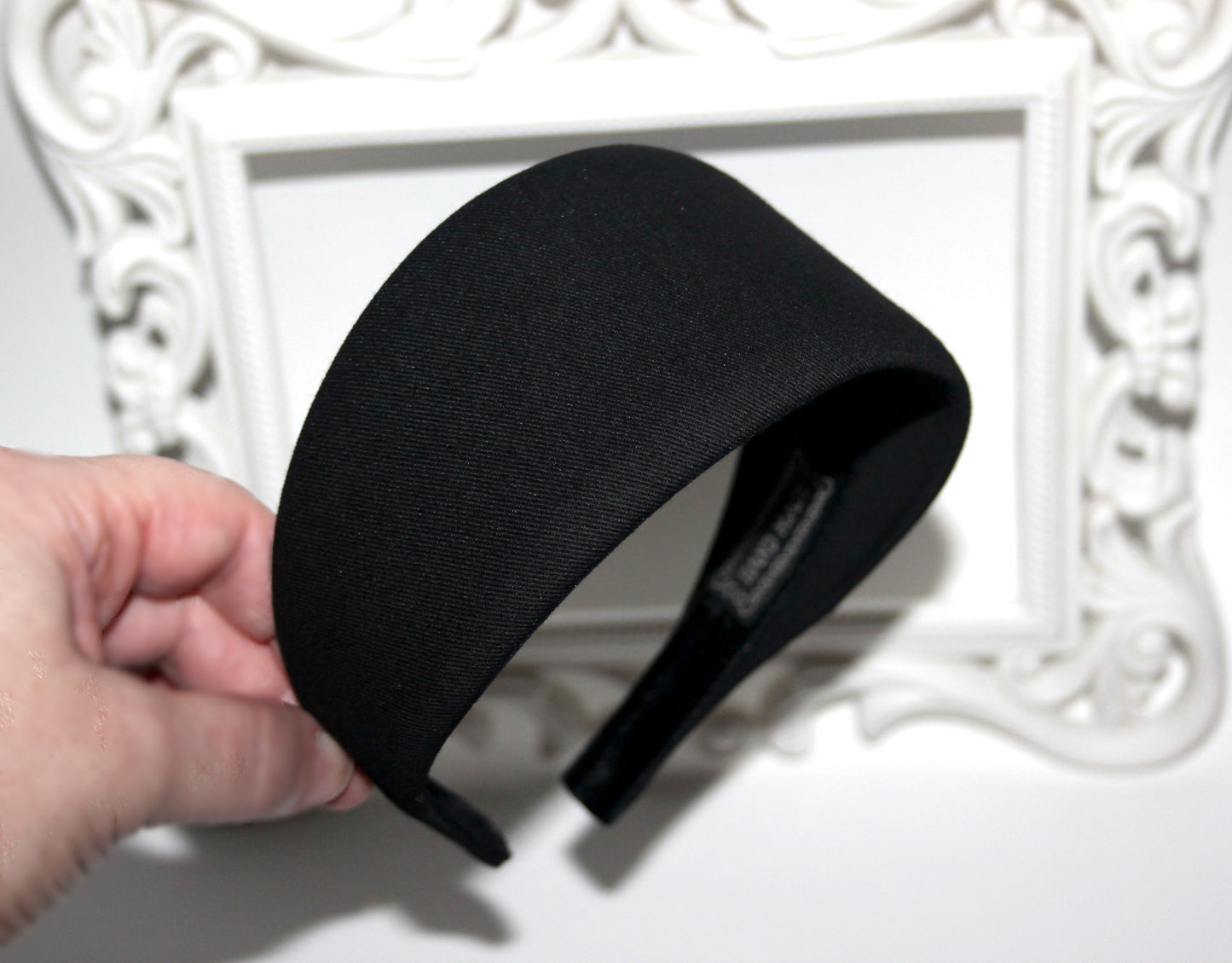 Black Cotton headband wide hairband for women