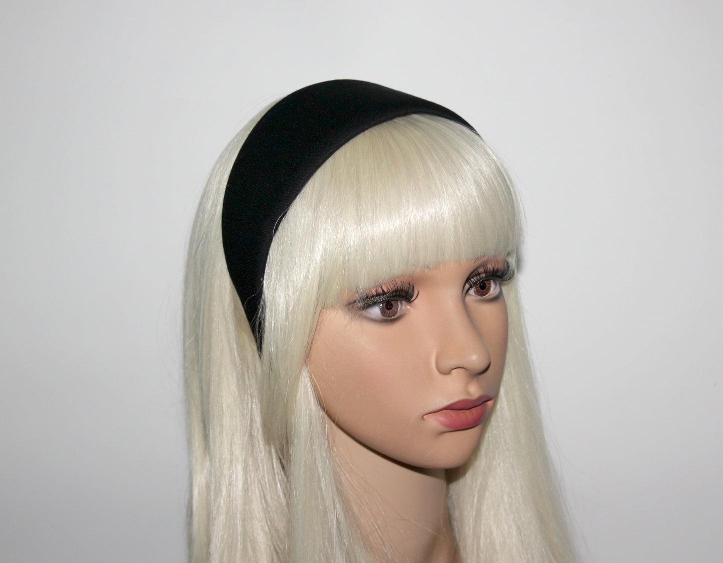 Black Cotton headband wide hairband for women