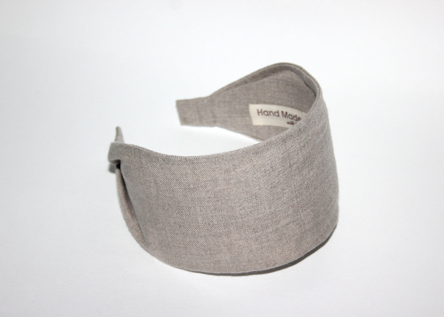 Natural linen headband for women Undyed head scarf