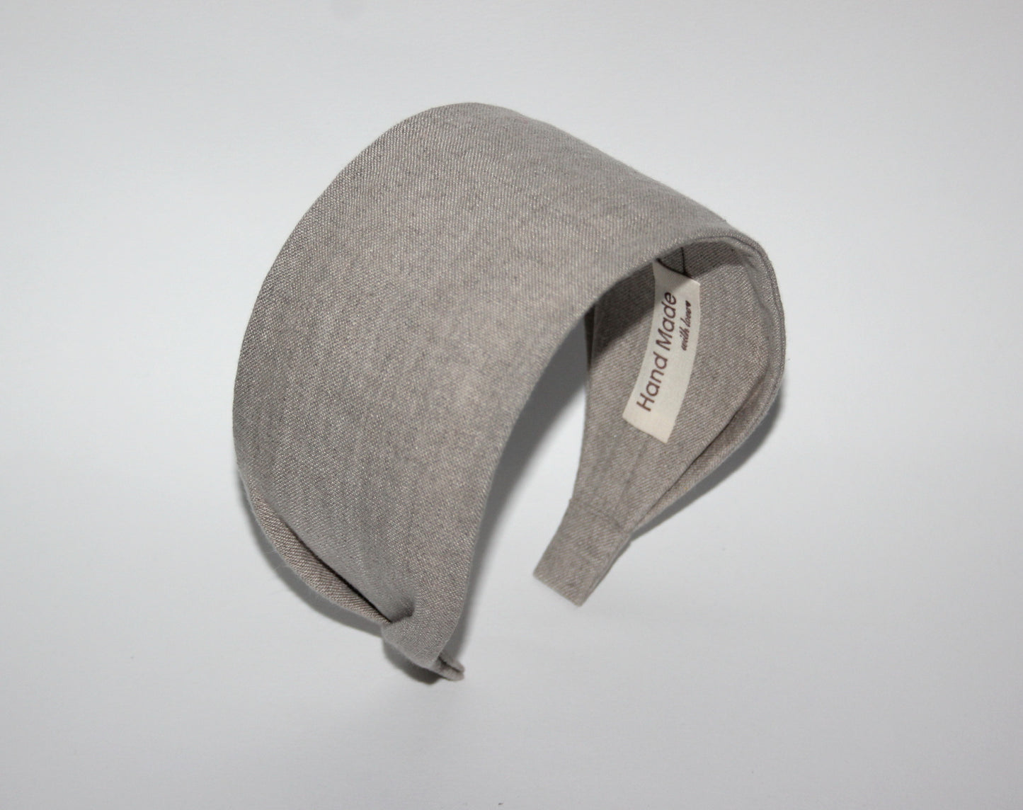 Natural linen headband for women Undyed head scarf