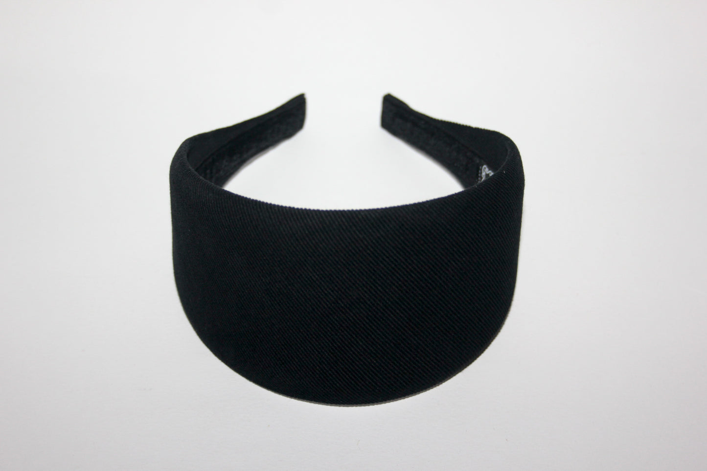Black micro corduroy cotton headband for women, Plastic Free hairband