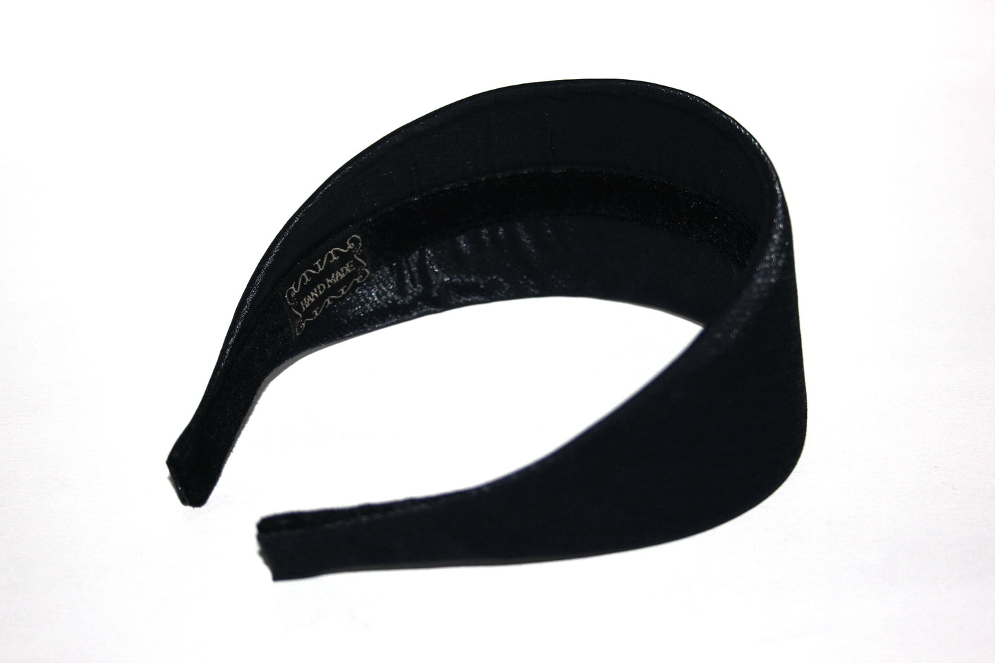Dark Blue Satin headband Shiny head scarf, plastic free