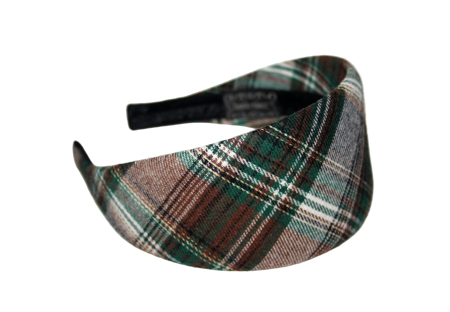 Plaid check headband Tartan casual hairband for women, plastic free