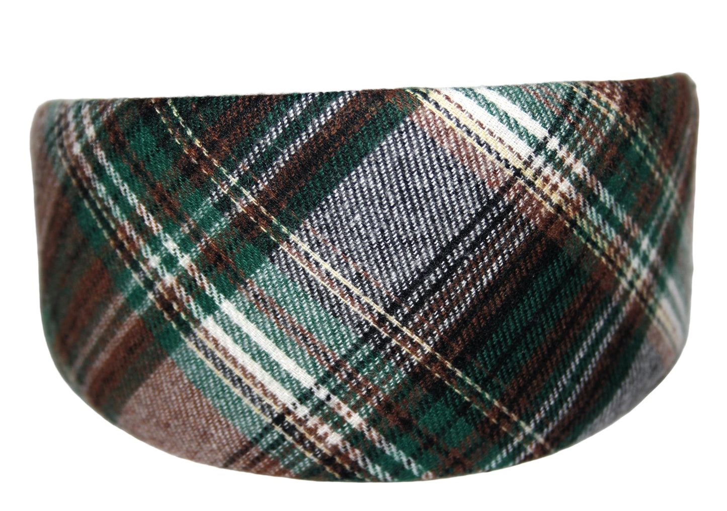 Plaid check headband Tartan casual hairband for women, plastic free