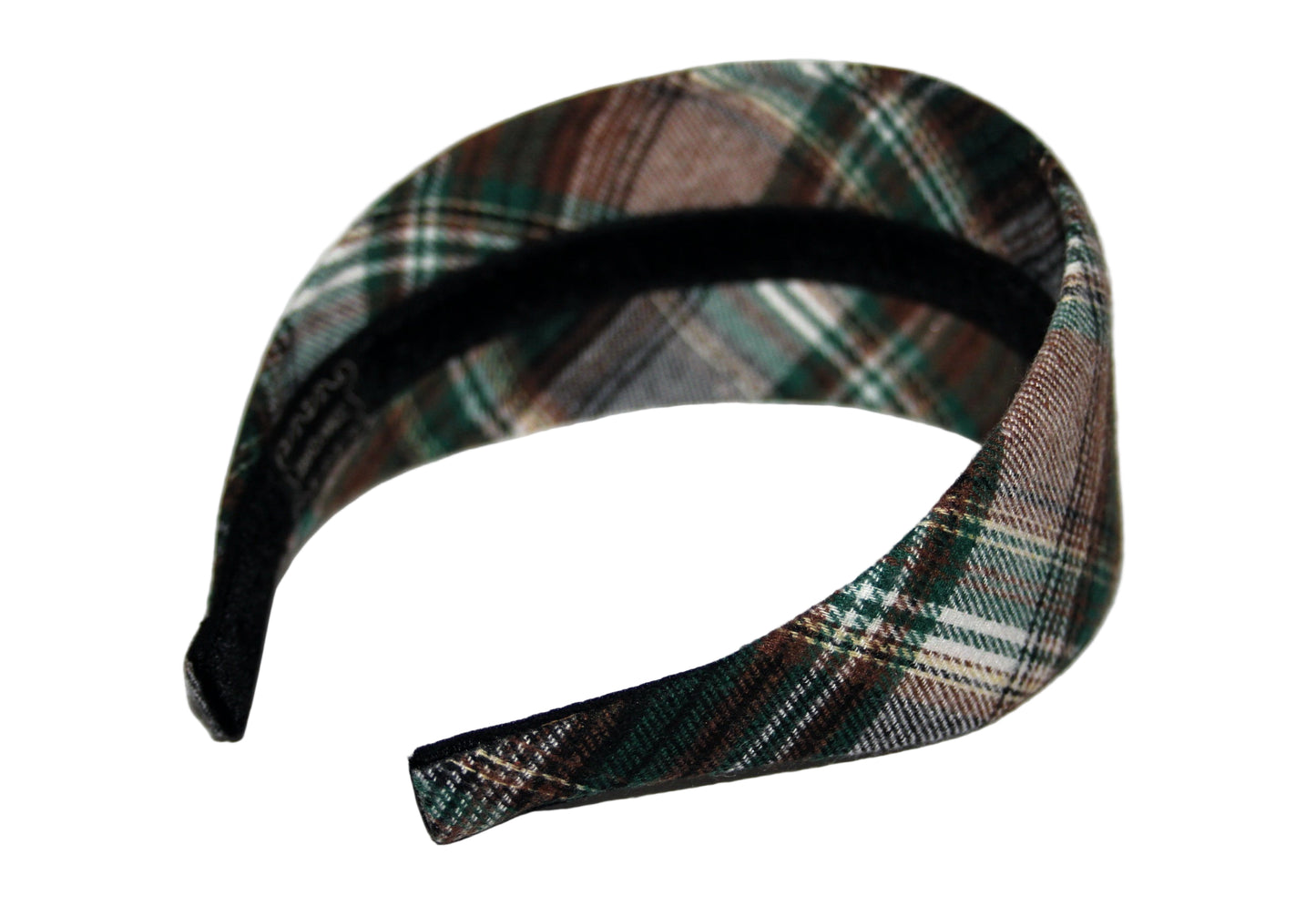 Plaid check headband Tartan casual hairband for women, plastic free