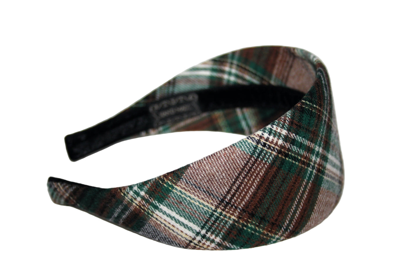 Plaid check headband Tartan casual hairband for women, plastic free