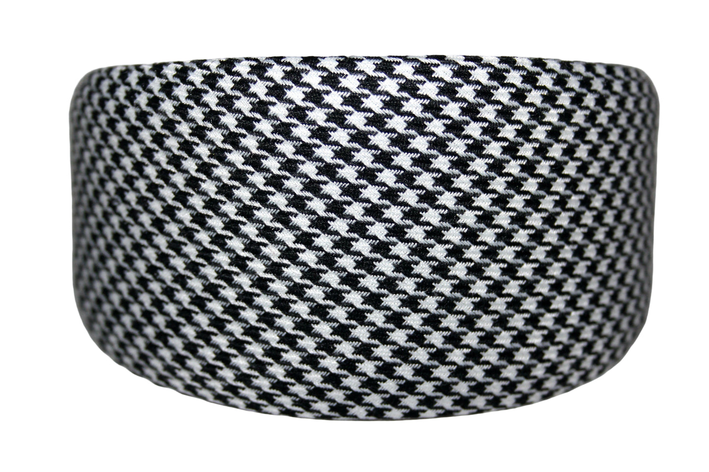 Black and White woman headband Houndstooth wide hairband, plastic free