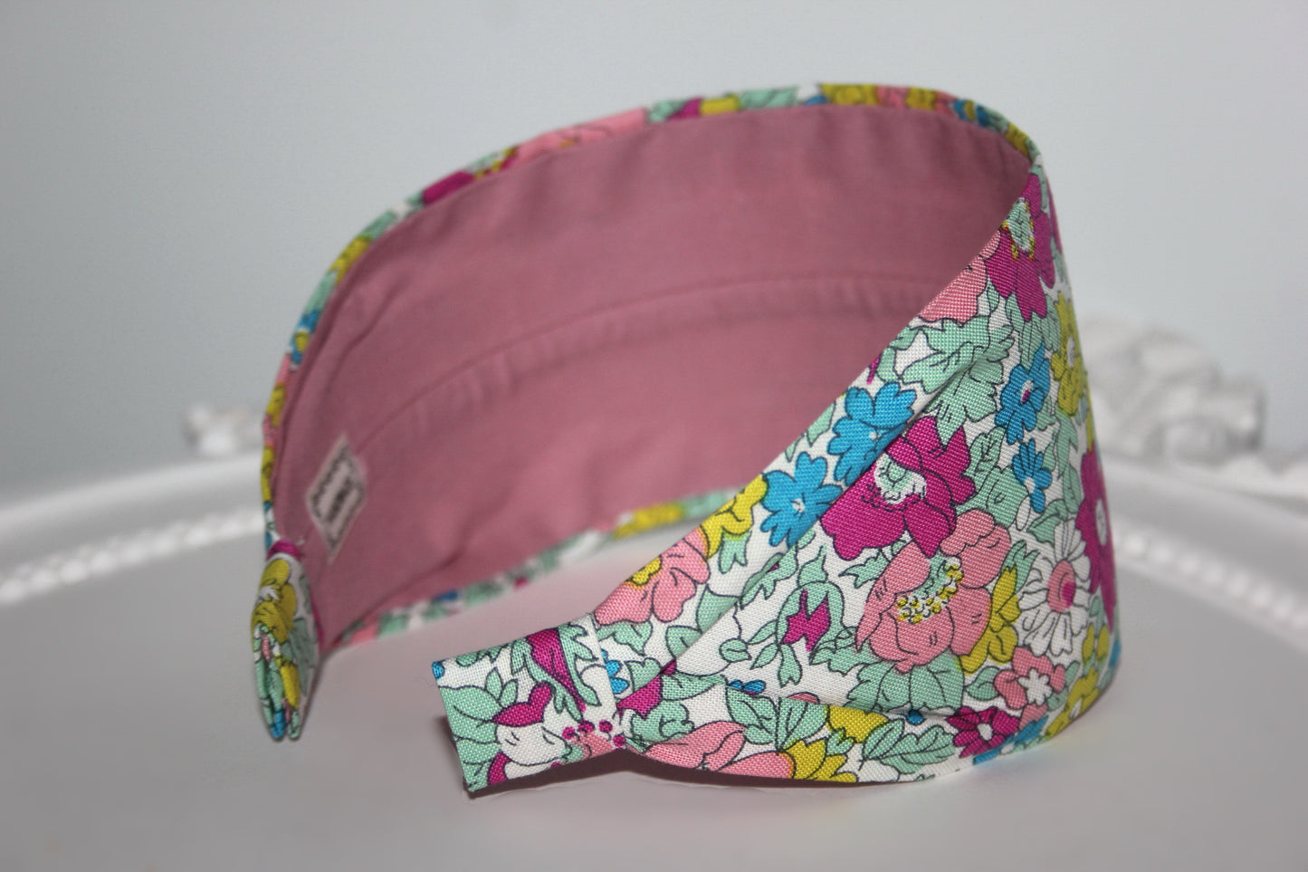 Liberty flower print cotton headband for women