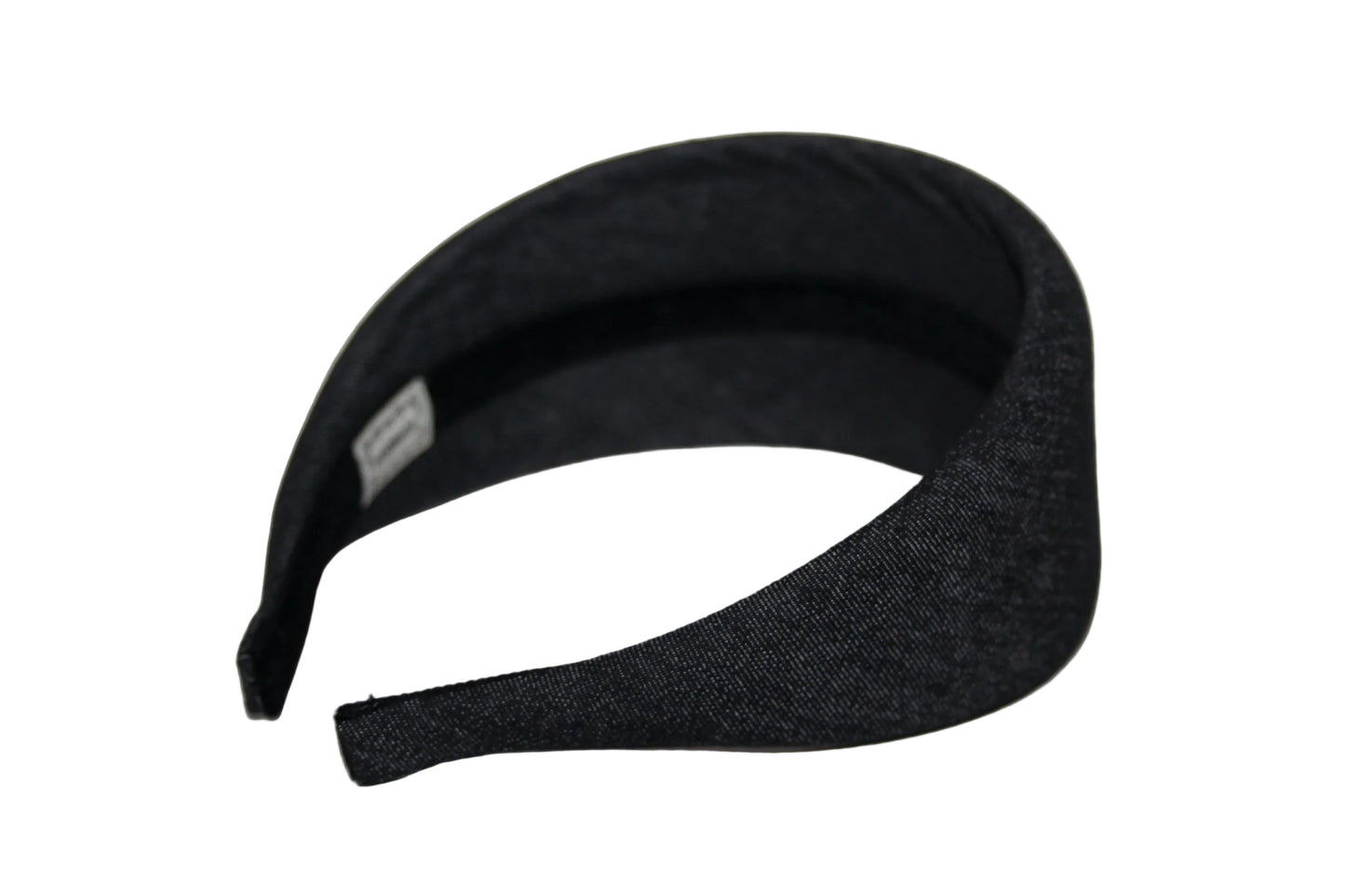 Melange Denim puffy hairband, Dark Gray padded headband, plastic free... NEW
