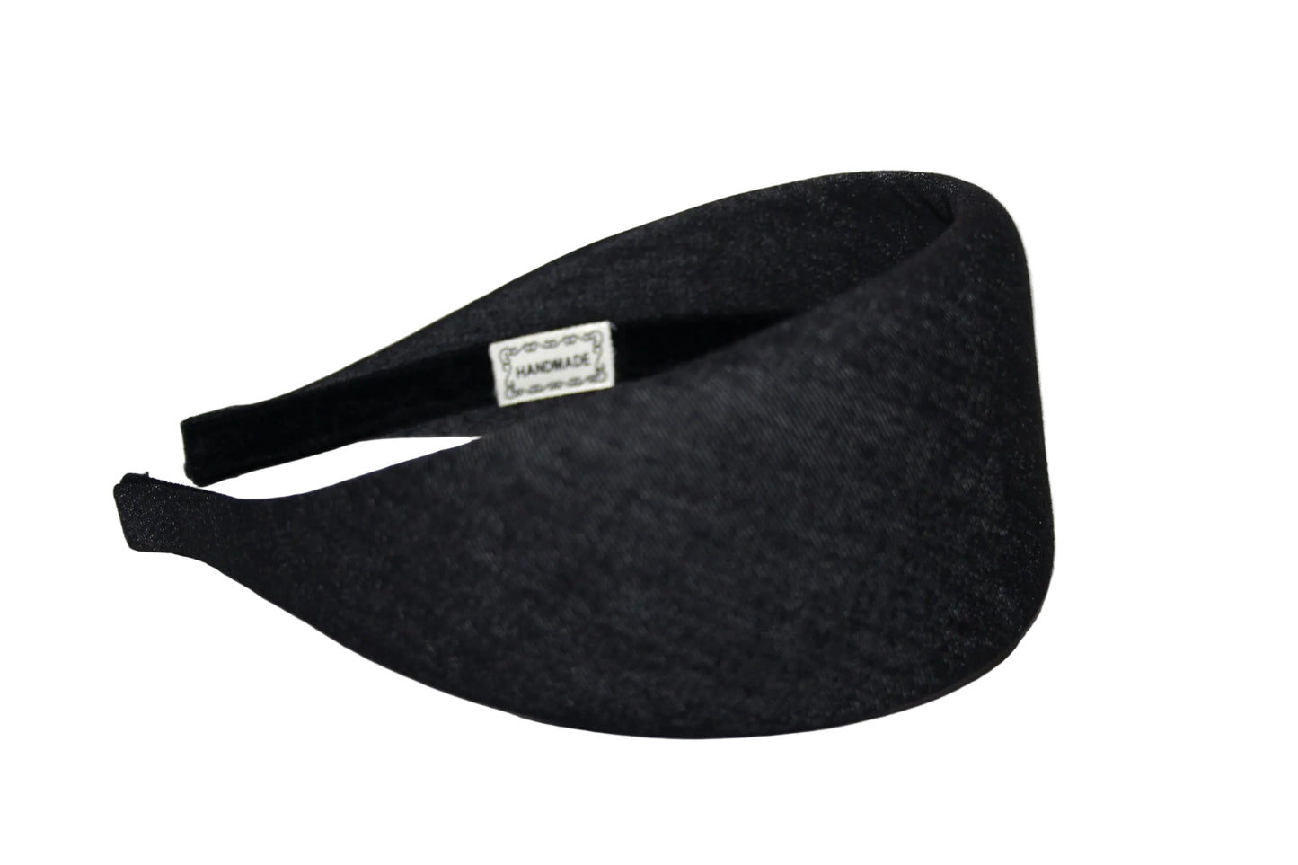 Melange Denim puffy hairband, Dark Gray padded headband, plastic free... NEW