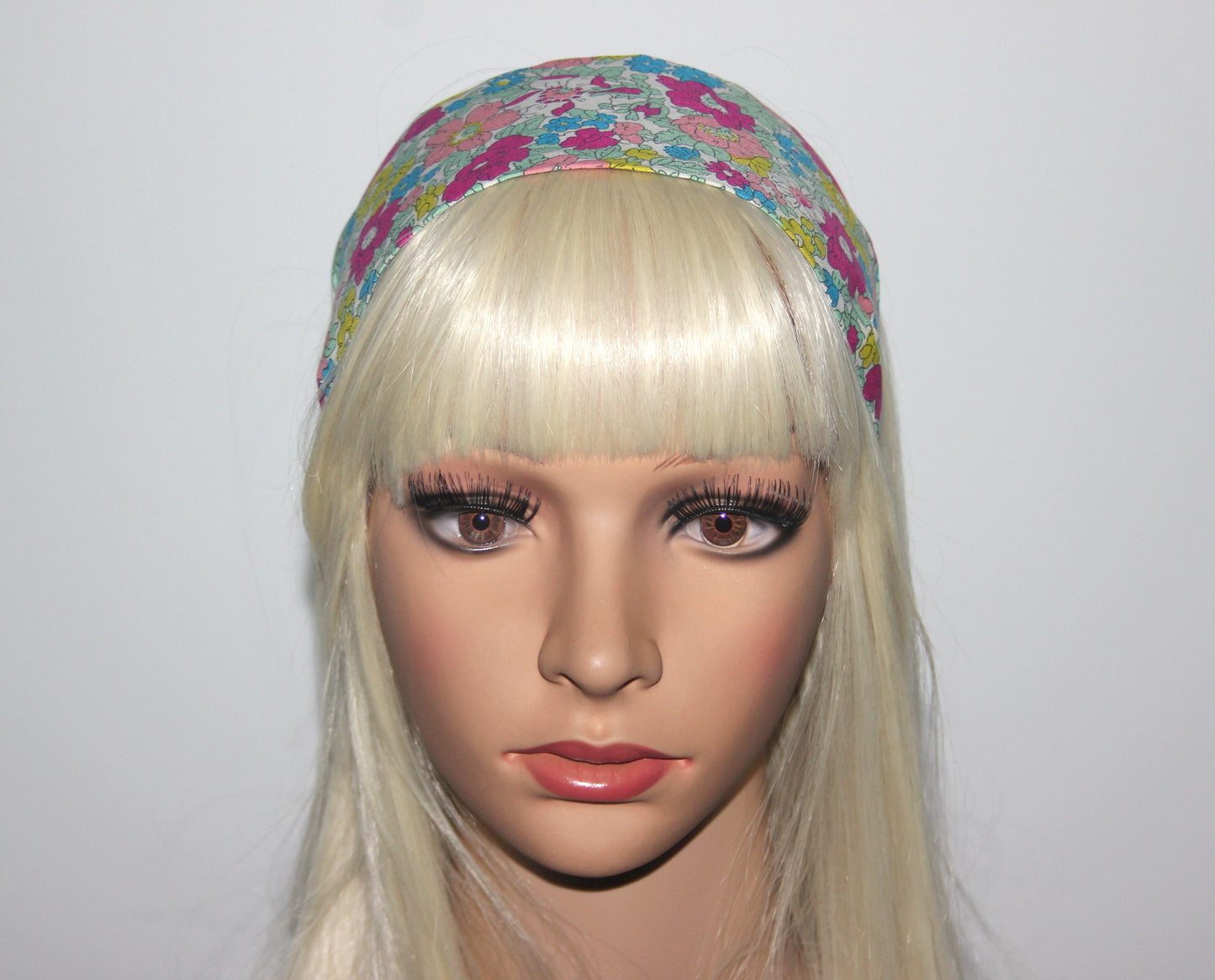 Liberty flower print cotton headband for women