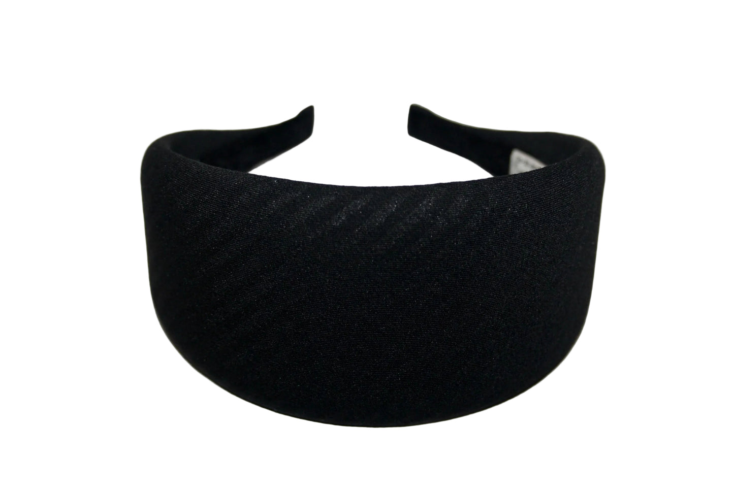 Black Stripe Padded hairband scarf, Viscose puffy headband, plastic free... NEW