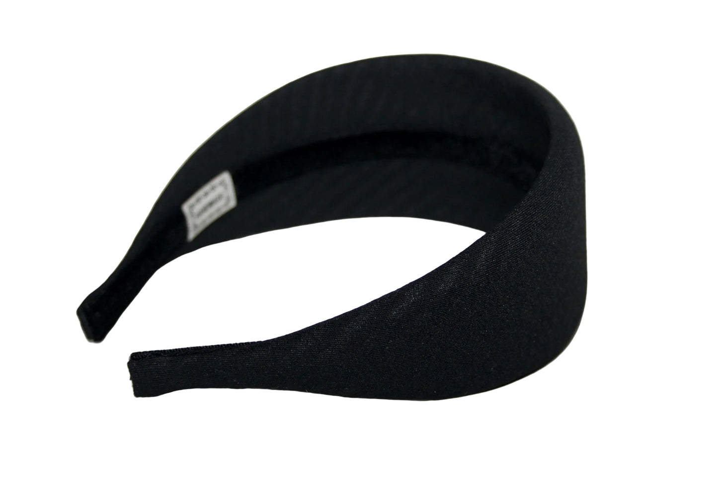 Black Stripe Padded hairband scarf, Viscose puffy headband, plastic free... NEW