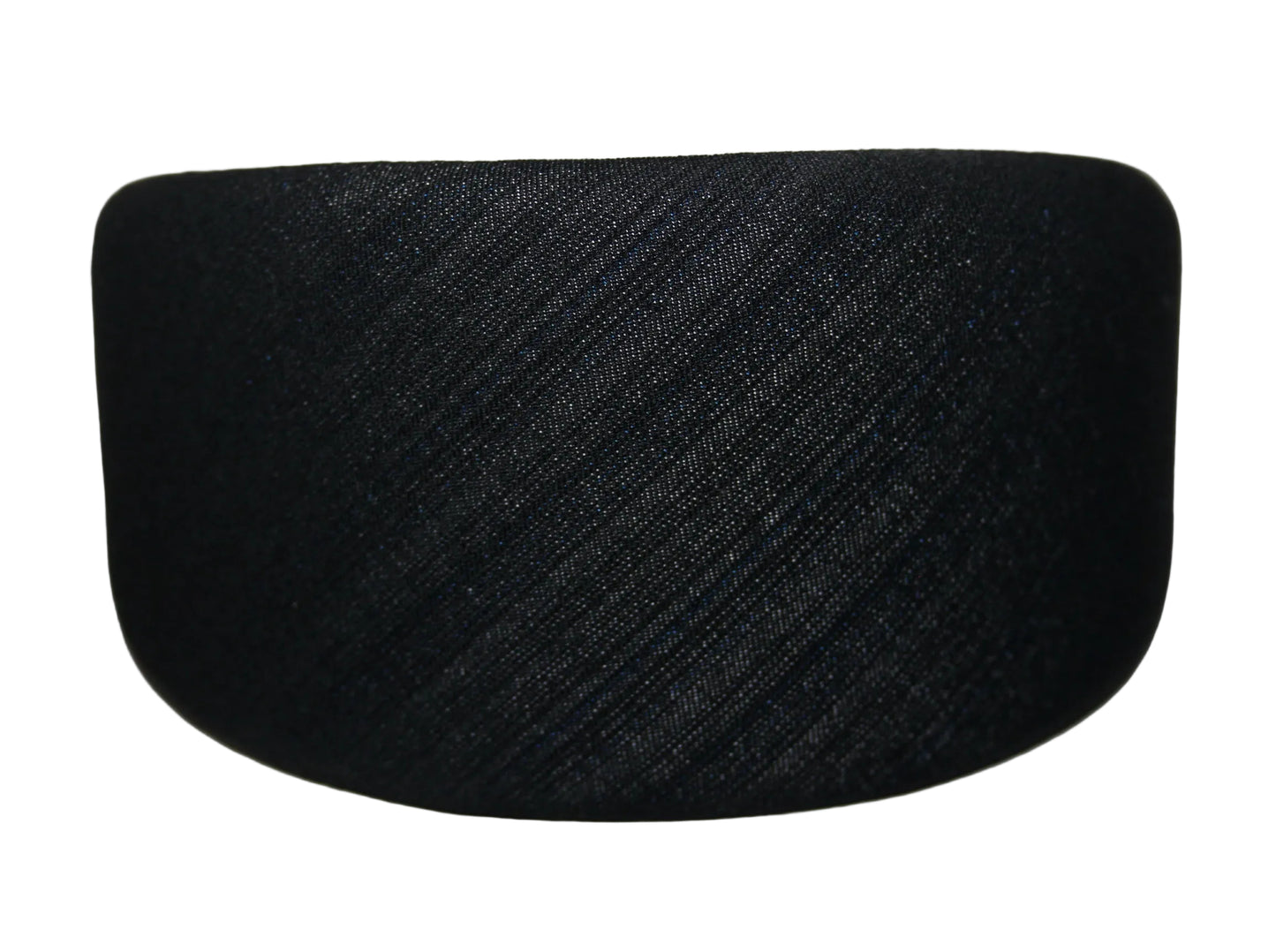 Black Stripe Denim puffy hairband, Melange padded headband, plastic free... NEW