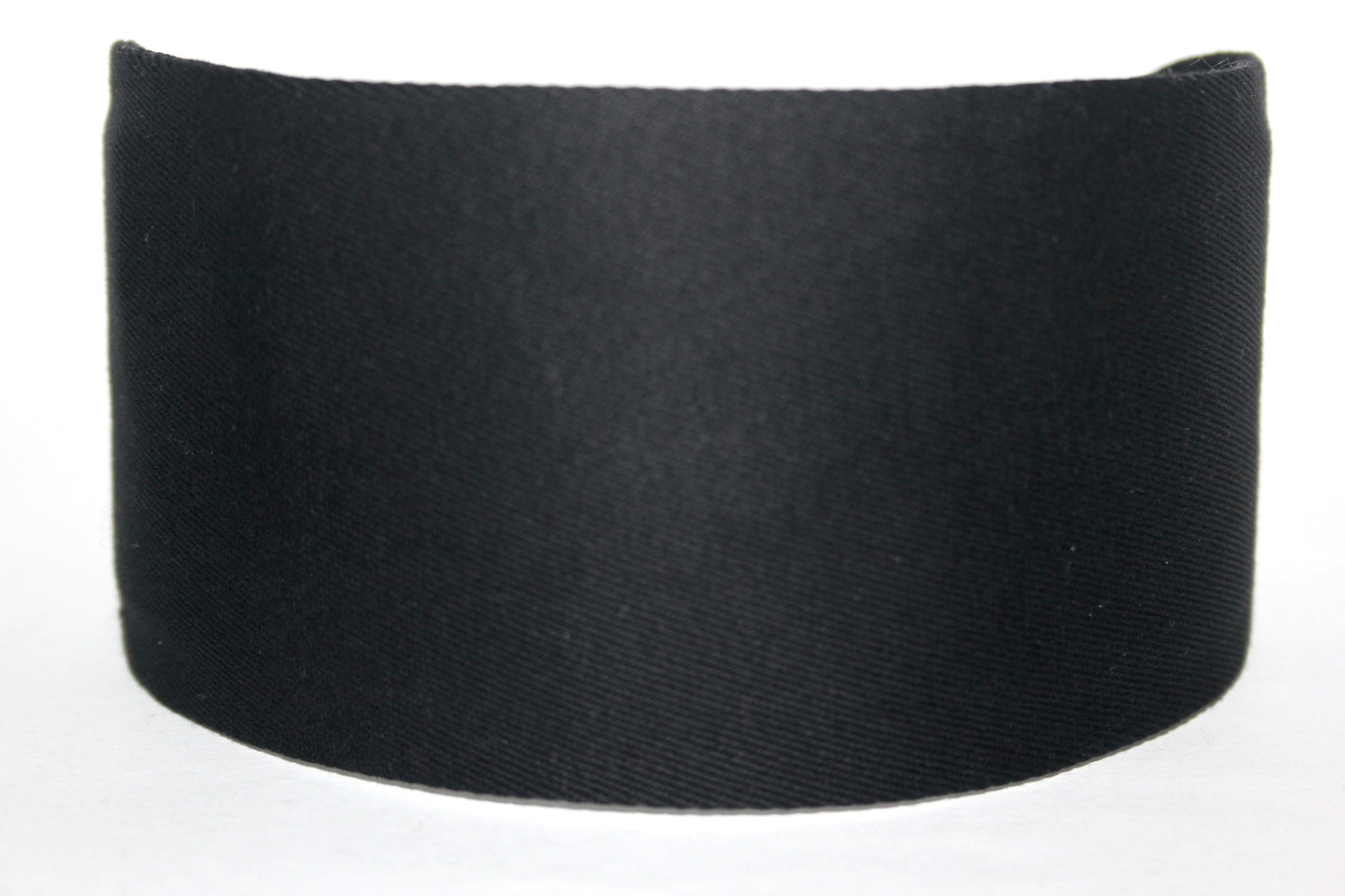 Black cotton flat headband with thin ends, plastic free... NEW