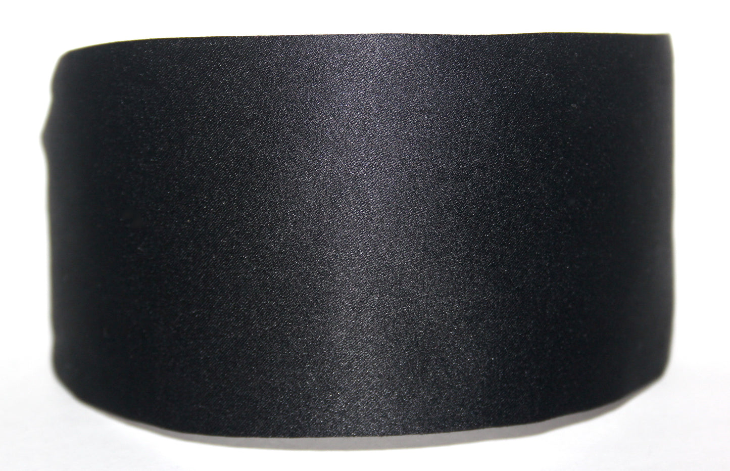Black Satin flat headband with thin ends, plastic free... NEW