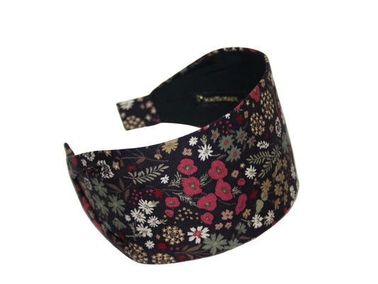 Japanese headband for women Boho flower print cotton head scarf