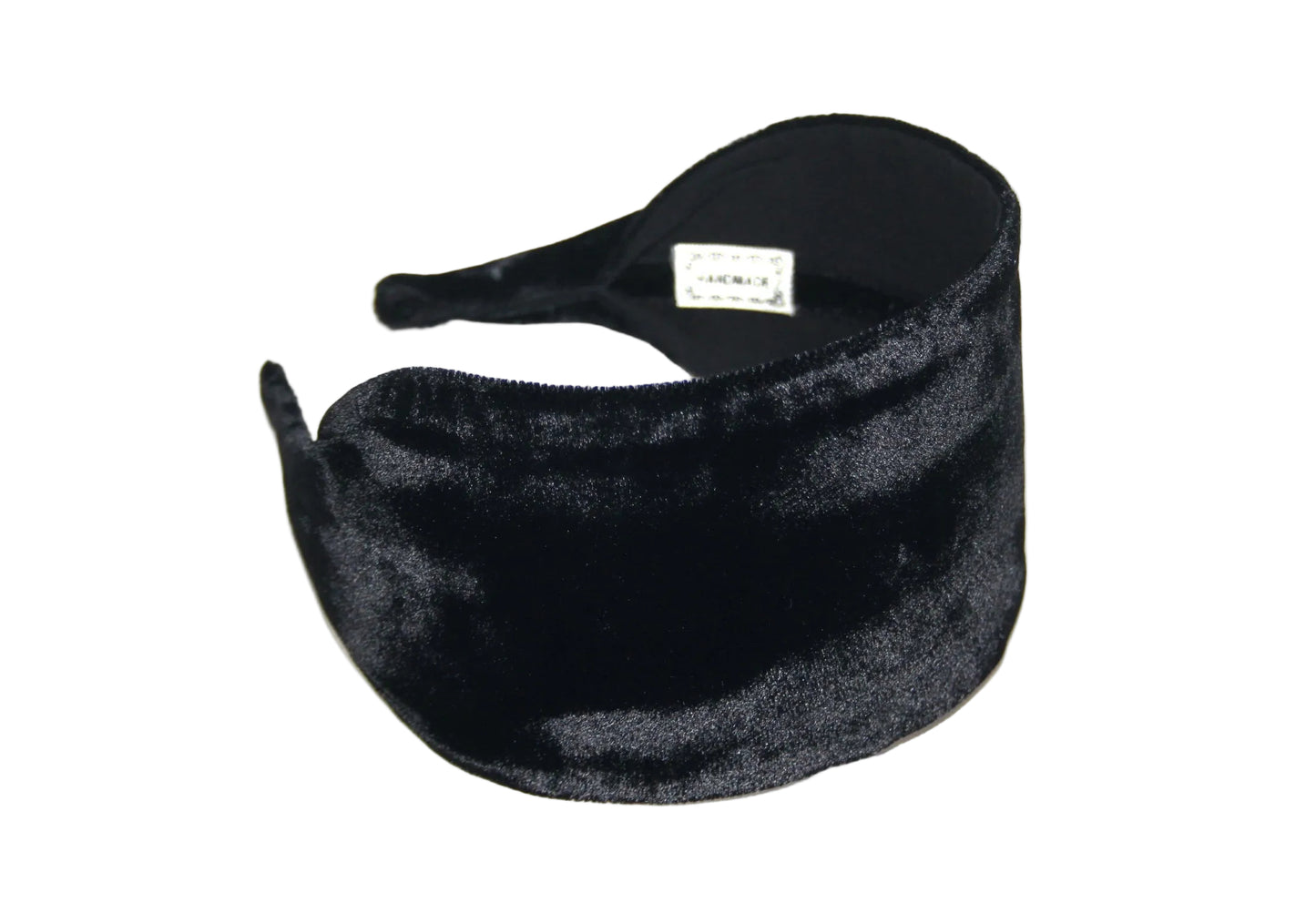 Silk velvet flat headband with thin ends, plastic free... NEW