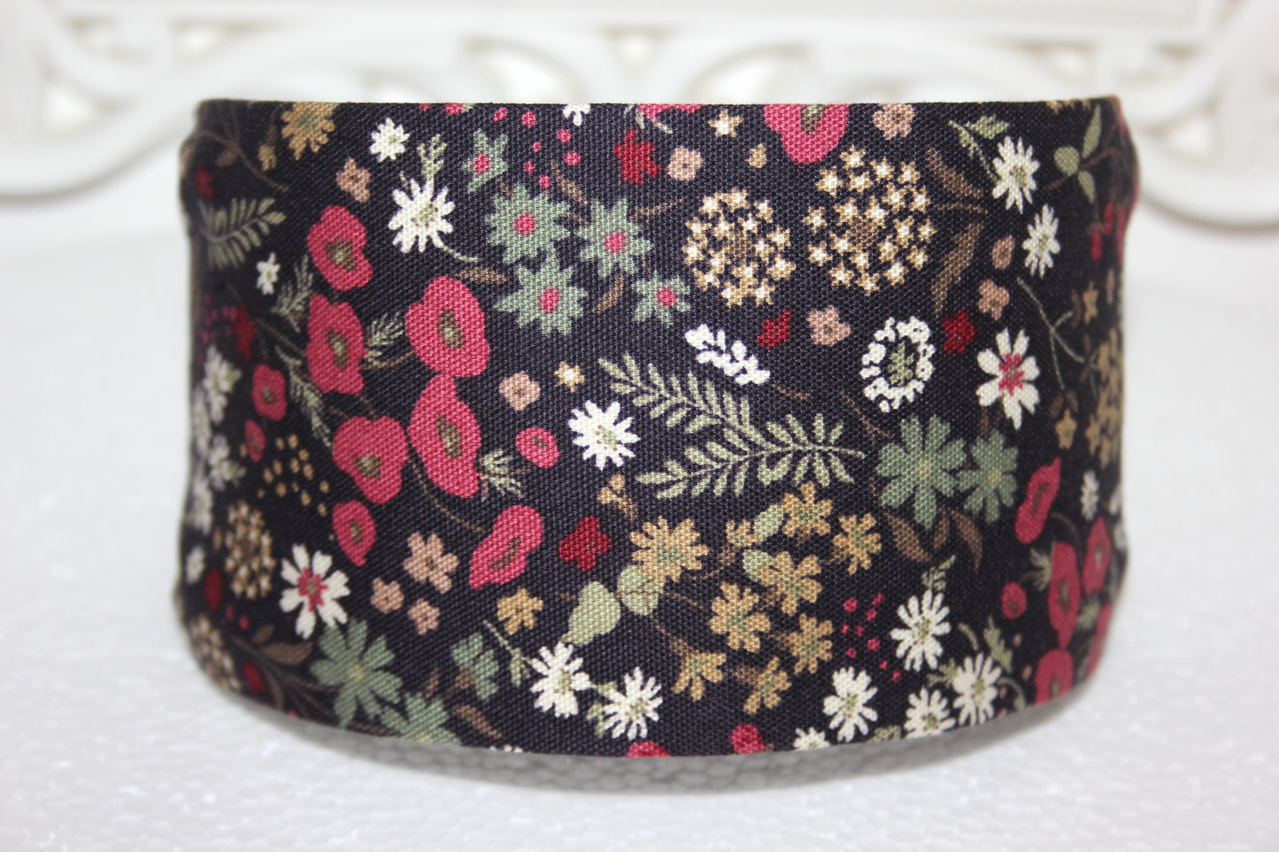 Japanese headband for women Boho flower print cotton head scarf