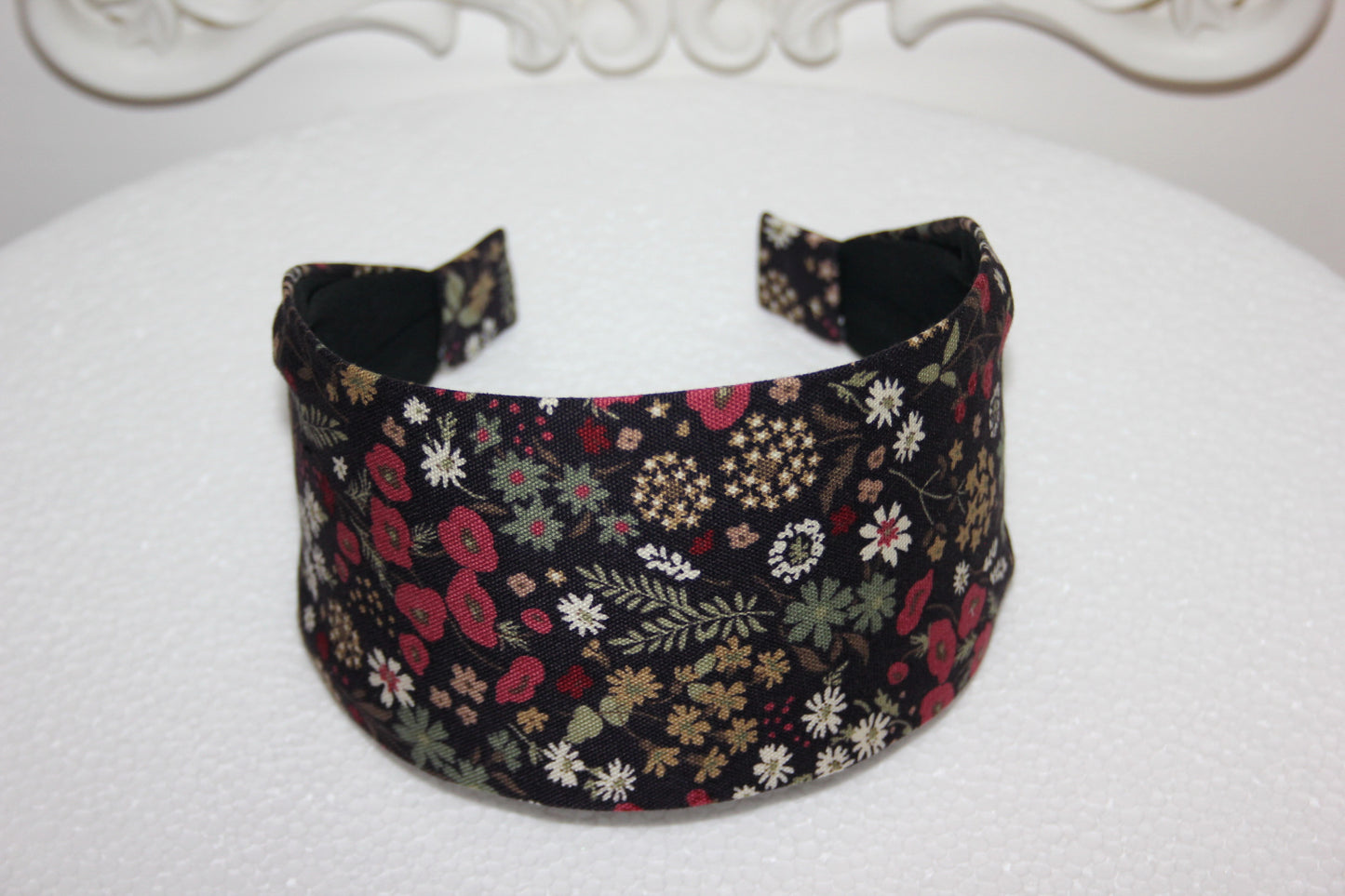 Japanese headband for women Boho flower print cotton head scarf