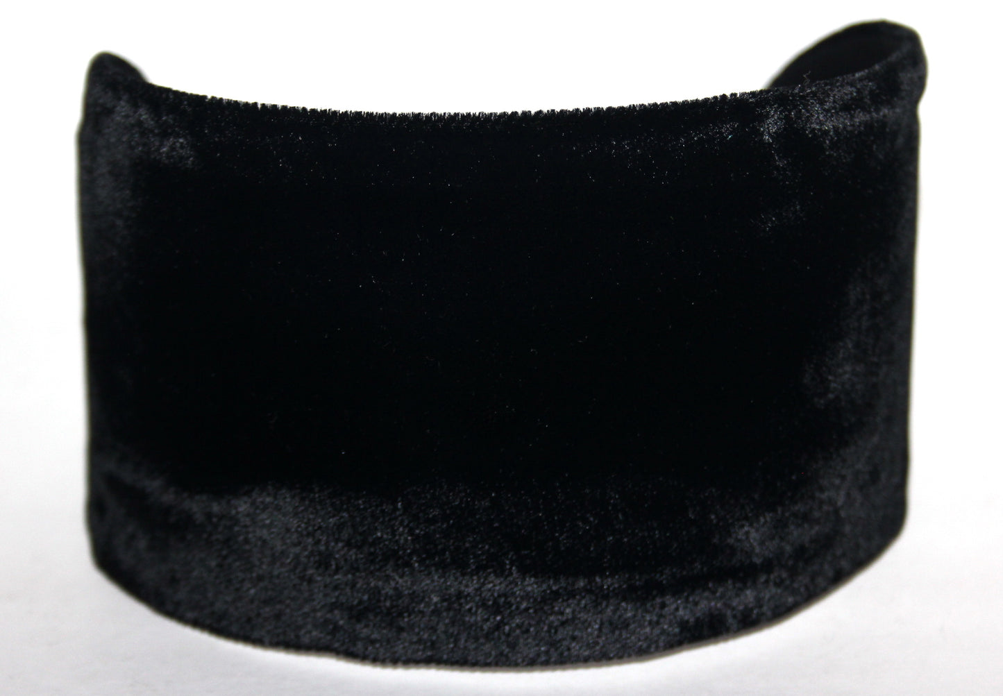 Silk velvet flat headband with thin ends, plastic free... NEW