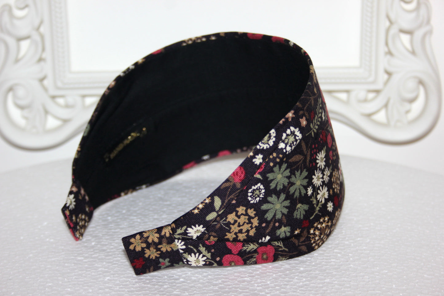 Japanese headband for women Boho flower print cotton head scarf