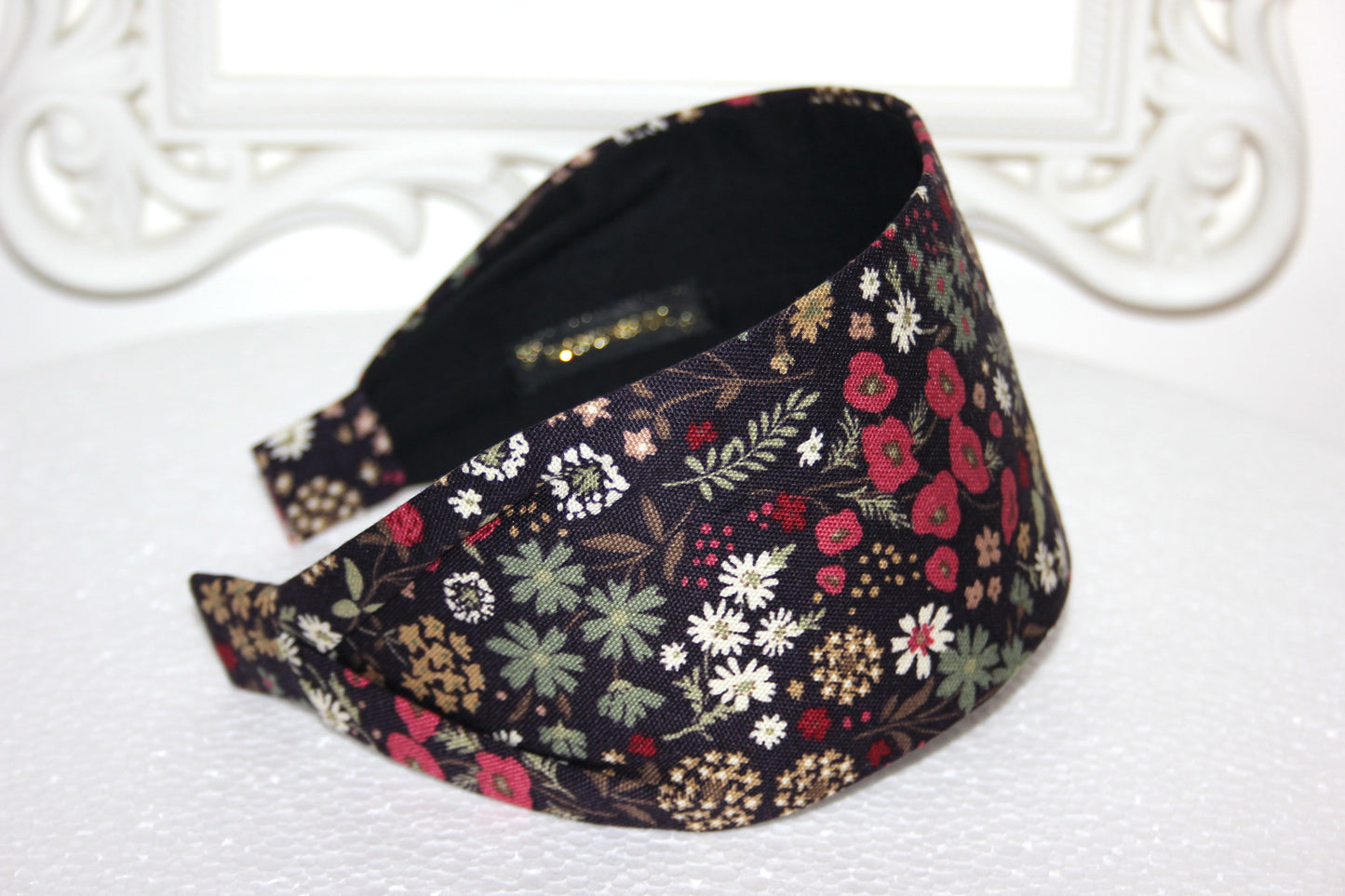 Japanese headband for women Boho flower print cotton head scarf