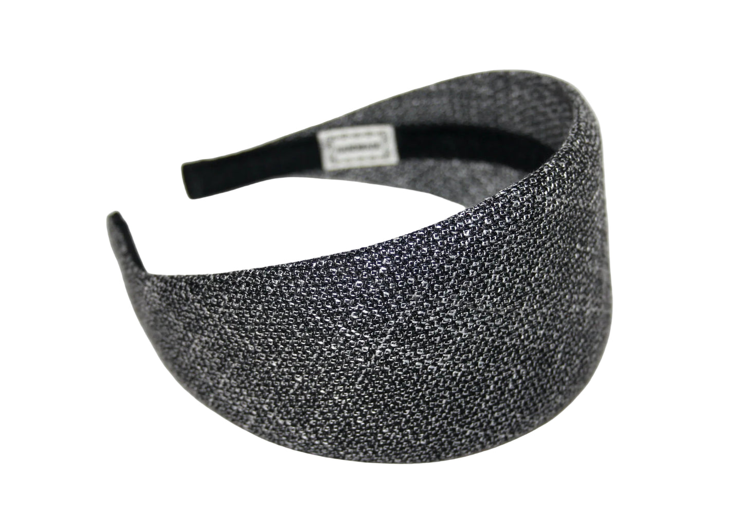 Black & Silver fashion headband, Viscose hairband scarf, plastic free... NEW