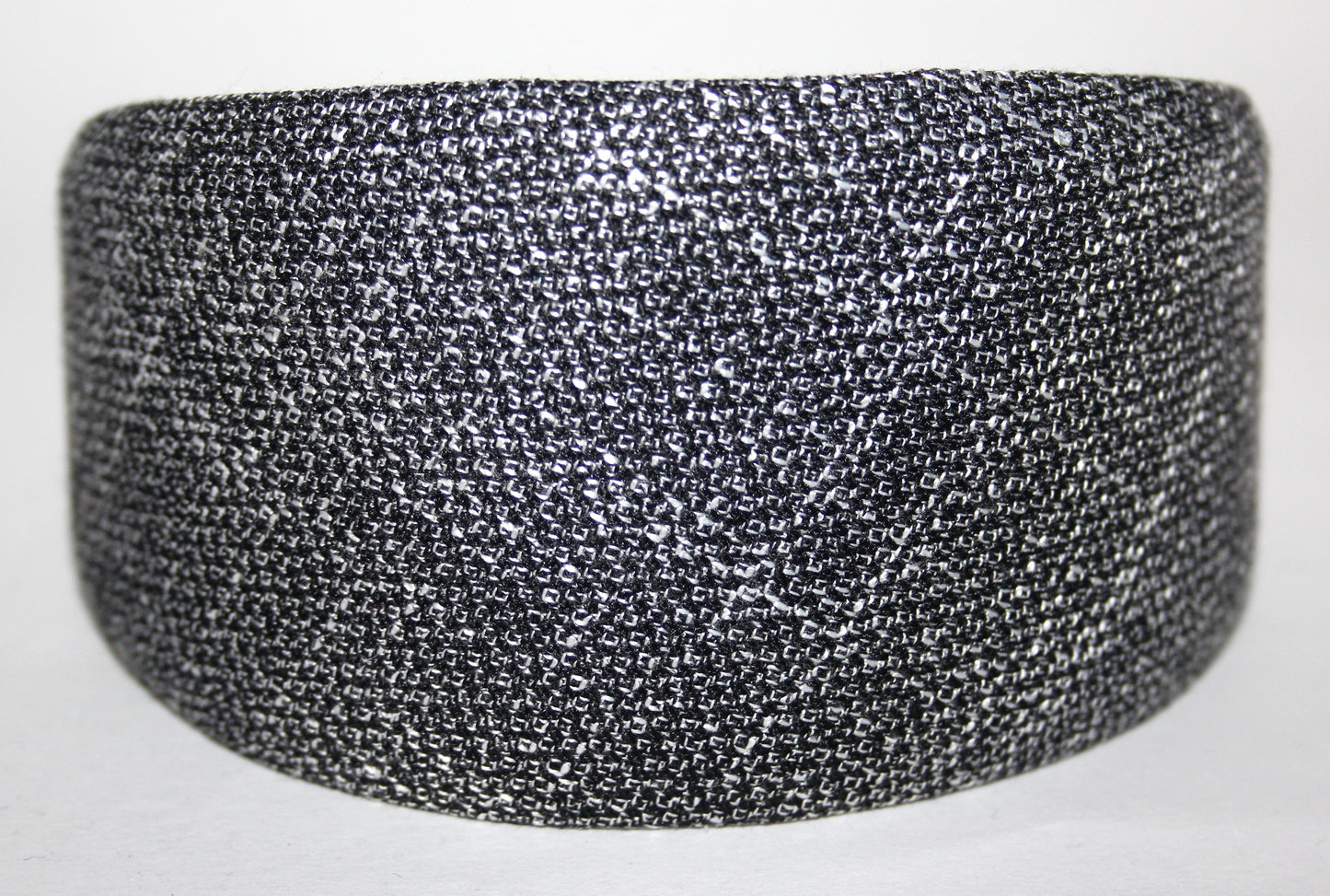 Black & Silver fashion headband, Viscose hairband scarf, plastic free... NEW