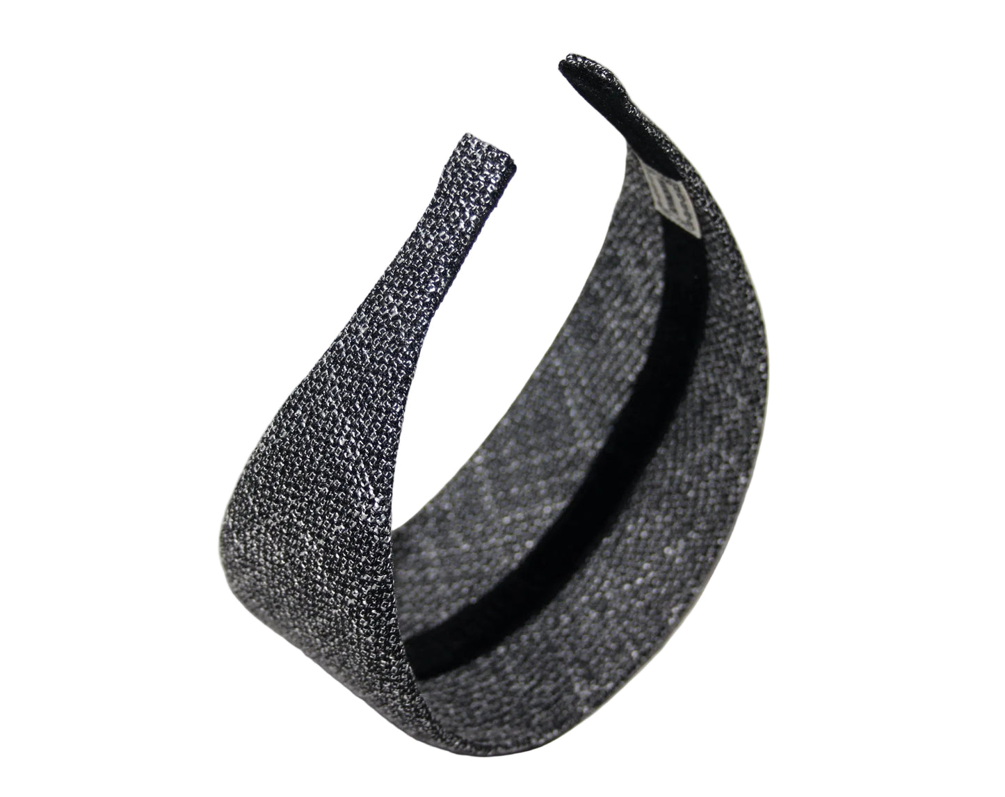 Black & Silver fashion headband, Viscose hairband scarf, plastic free... NEW