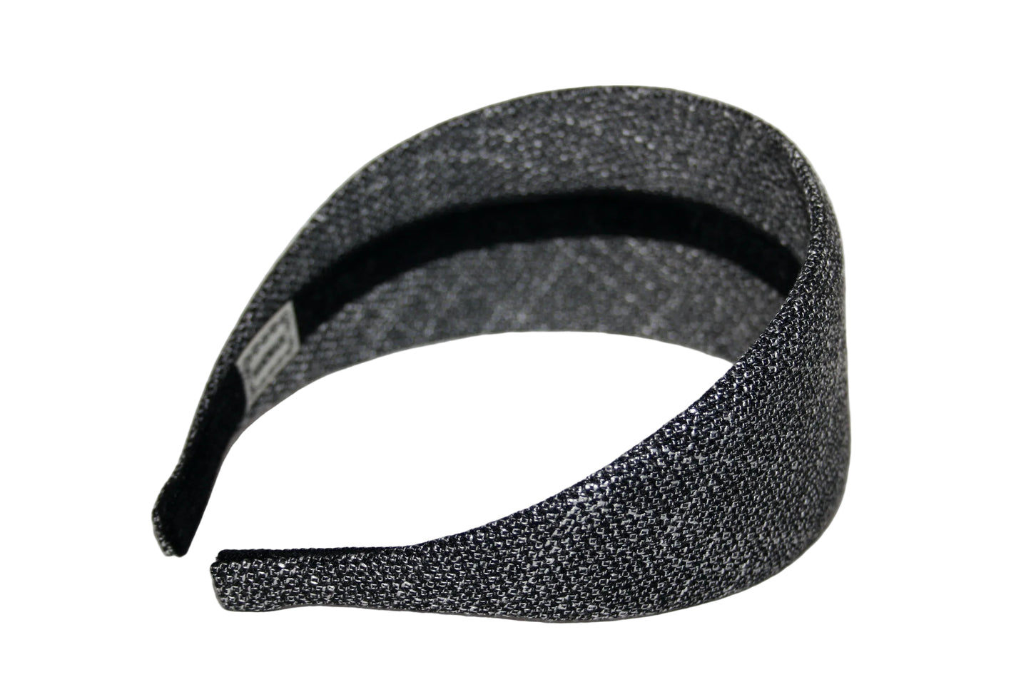 Black & Silver fashion headband, Viscose hairband scarf, plastic free... NEW