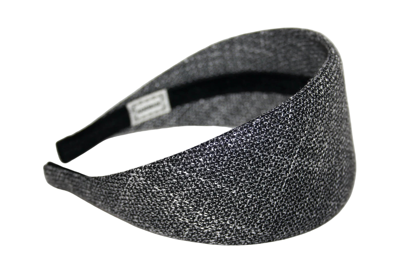Black & Silver fashion headband, Viscose hairband scarf, plastic free... NEW