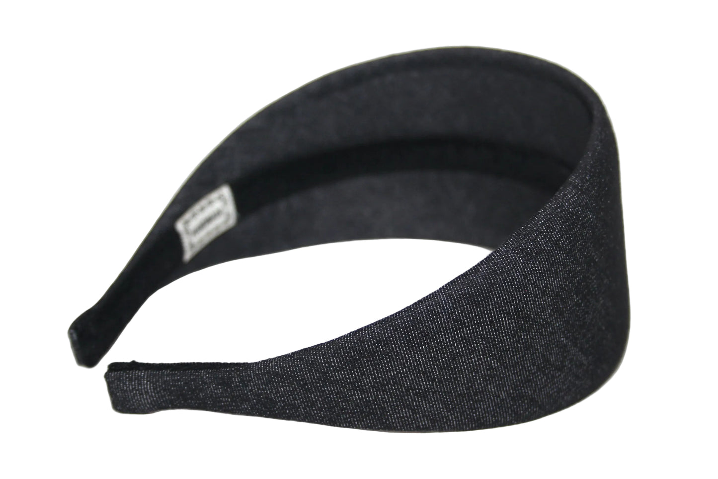 Dark Gray Denim headband, Melange hairband scarf, plastic free... NEW