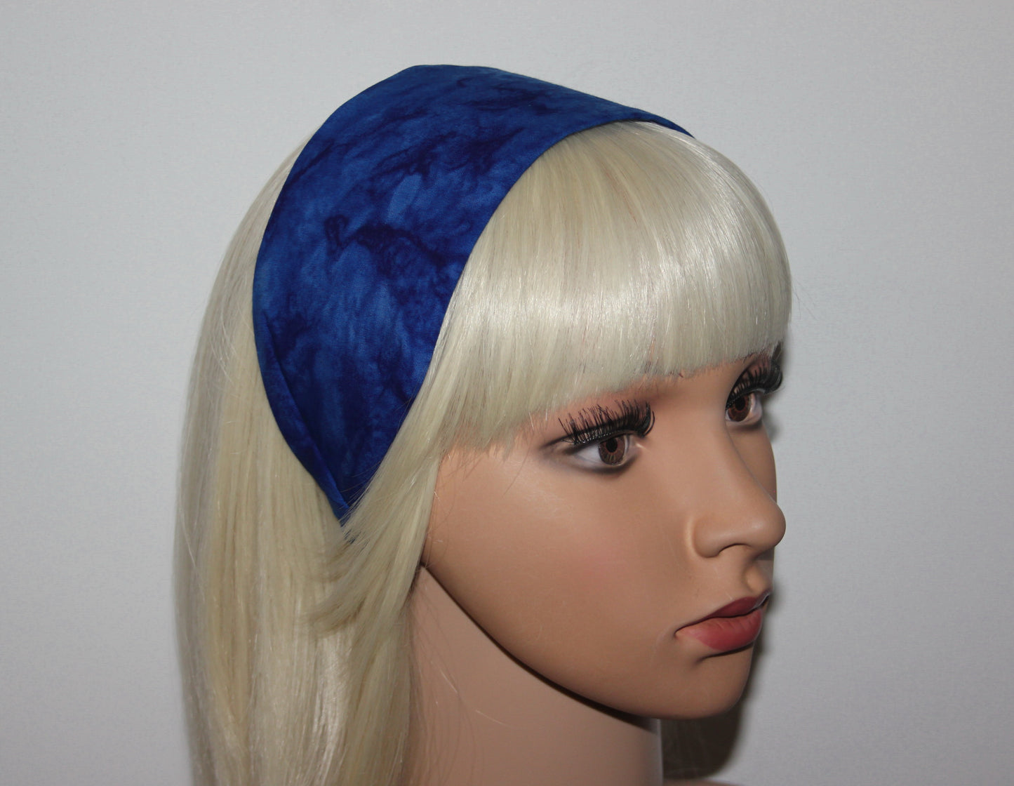 Royal Blue batik headband for women