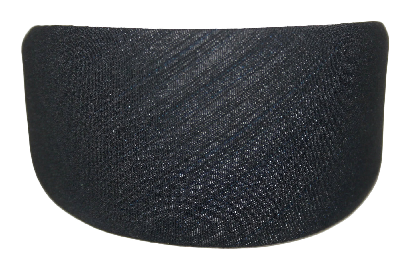 Black melange stripe denim headband, plastic free... NEW