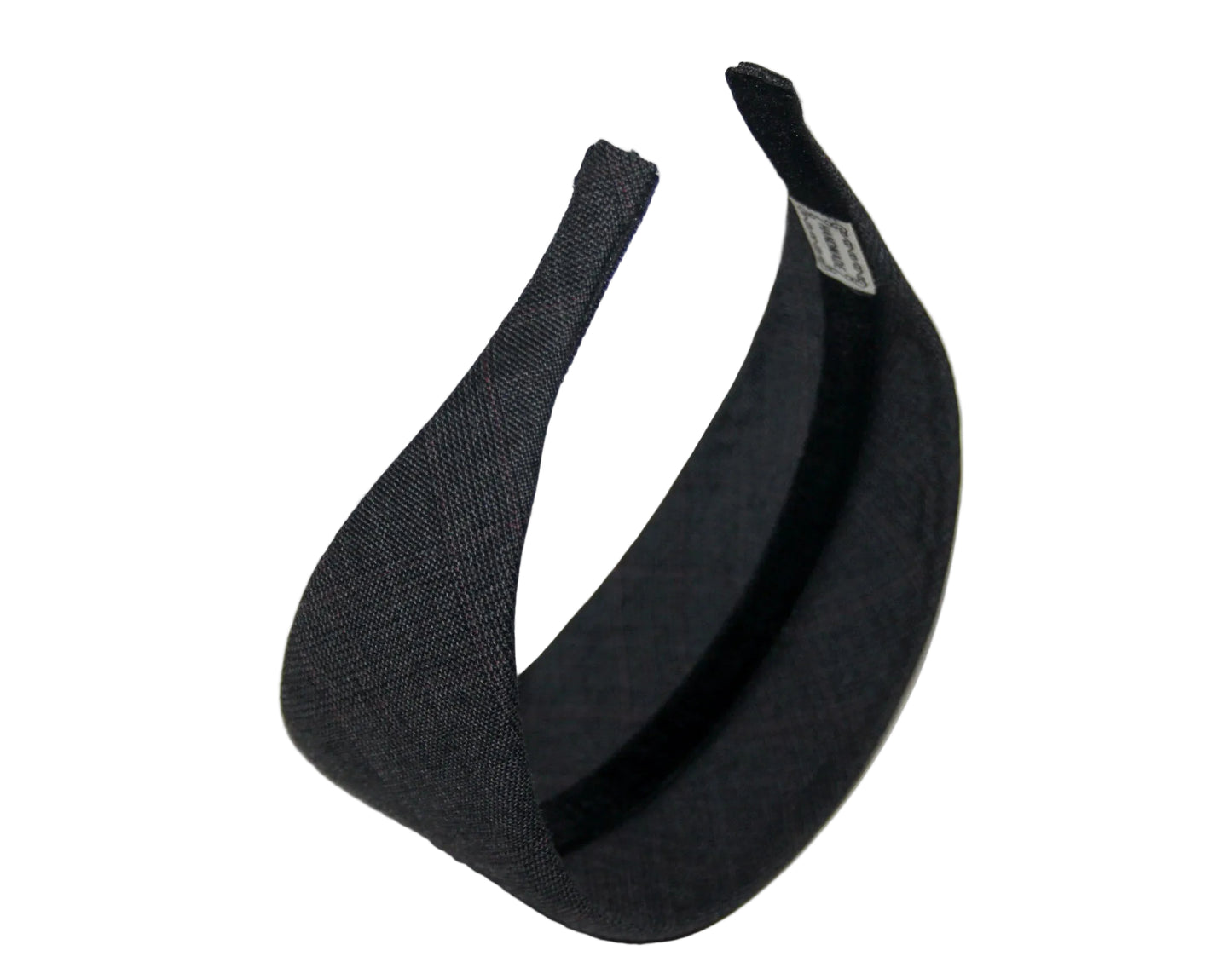 Dark Gray Plaid wool headband, Soft cold wool hairband, plastic free... NEW