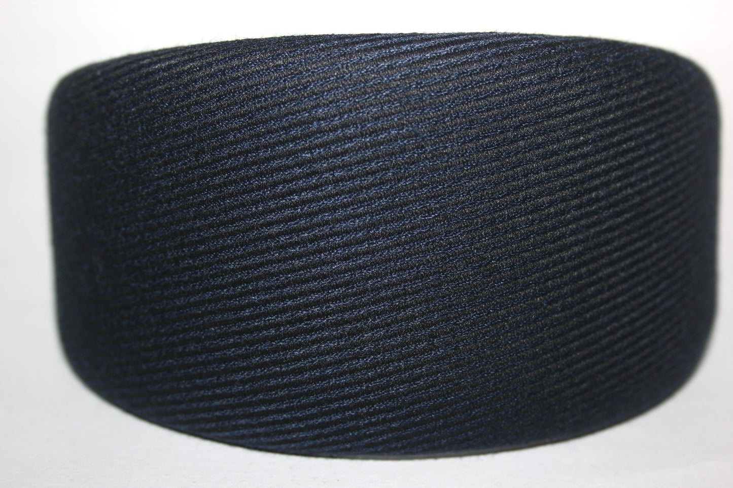 Dark Blue & Black stripe padded headband, Wool blend viscose hairband, plastic free... NEW