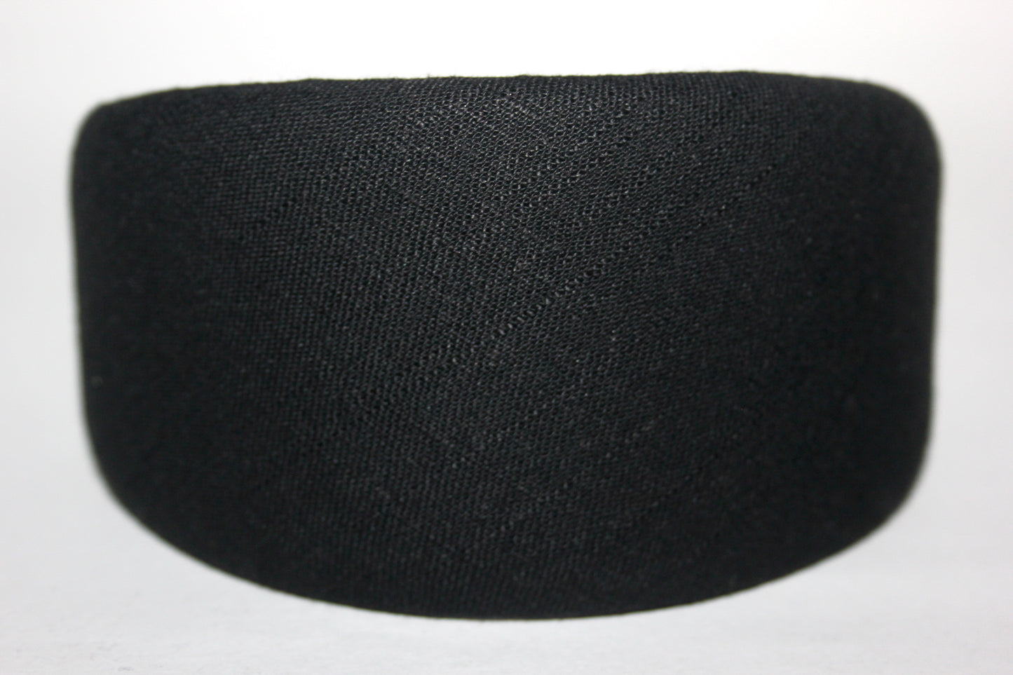 Linen padded headband, Black Puffy hairband scarf, plastic free... NEW