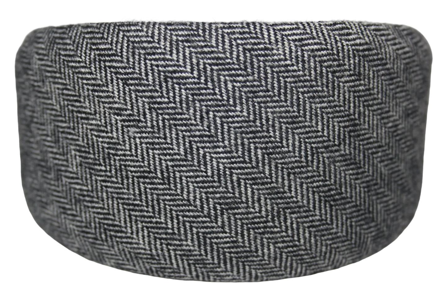 Herringbone wool headband, Black & White hairband scarf, plastic free... NEW