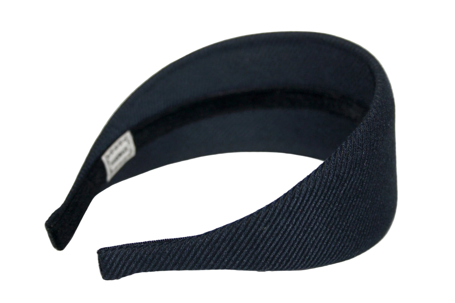 Navy & Black stripe headband, Wool blend Viscose hairband, plastic free... NEW
