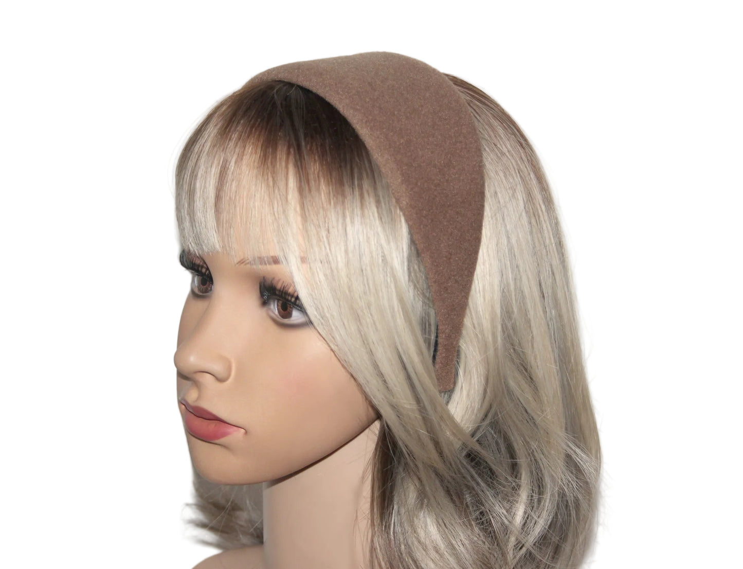 Brown warm headband, Acrylic wool head scarf, plastic free... NEW