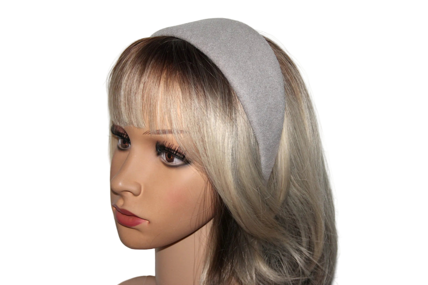 Ecru warm headband, Acrylic wool fabric head scarf, plastic free... NEW
