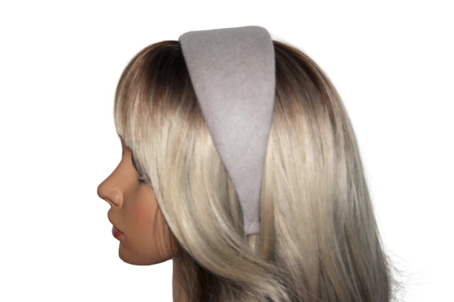 Ecru warm headband, Acrylic wool fabric head scarf, plastic free... NEW