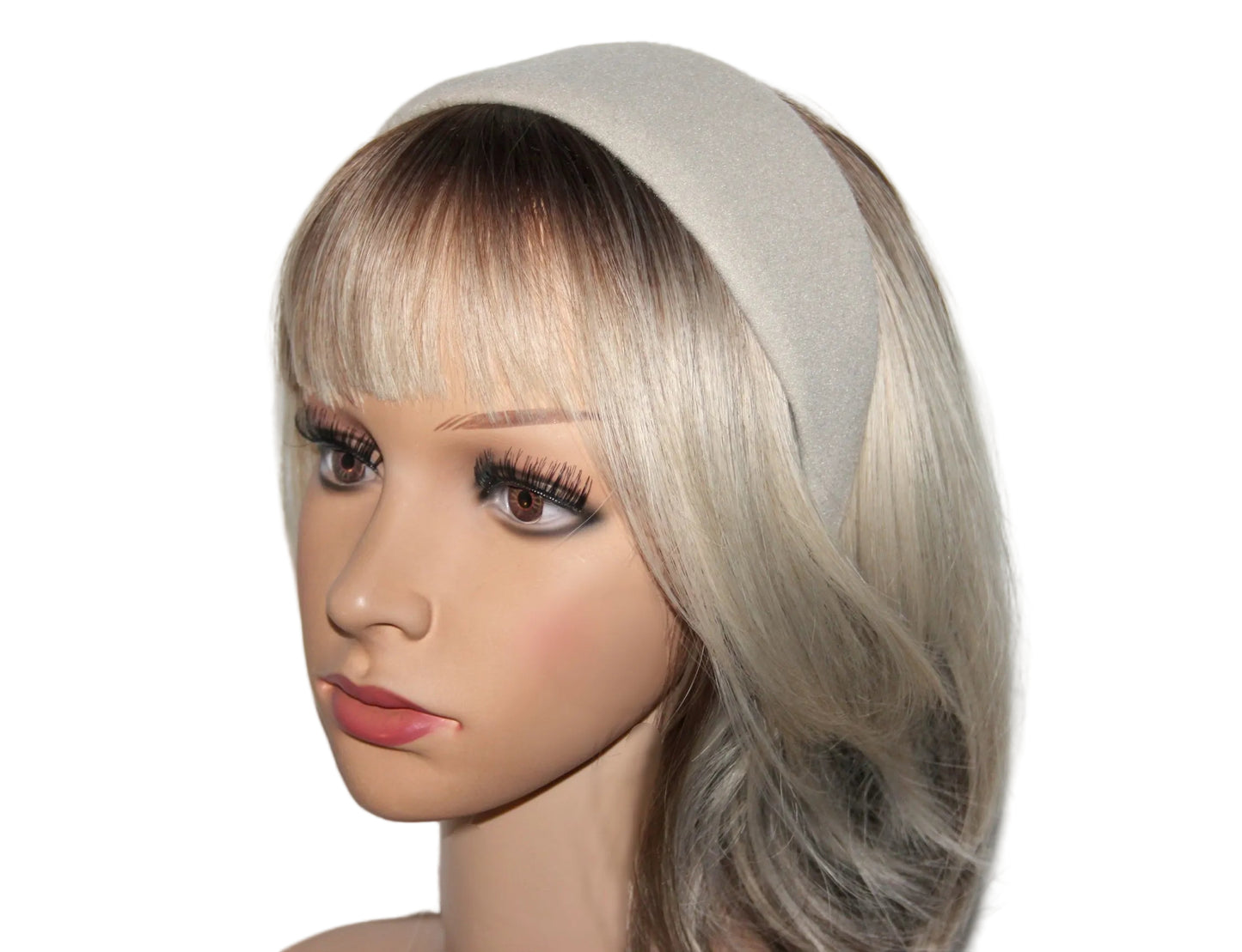 Ivory warm headband, fabric head scarf, plastic free... NEW