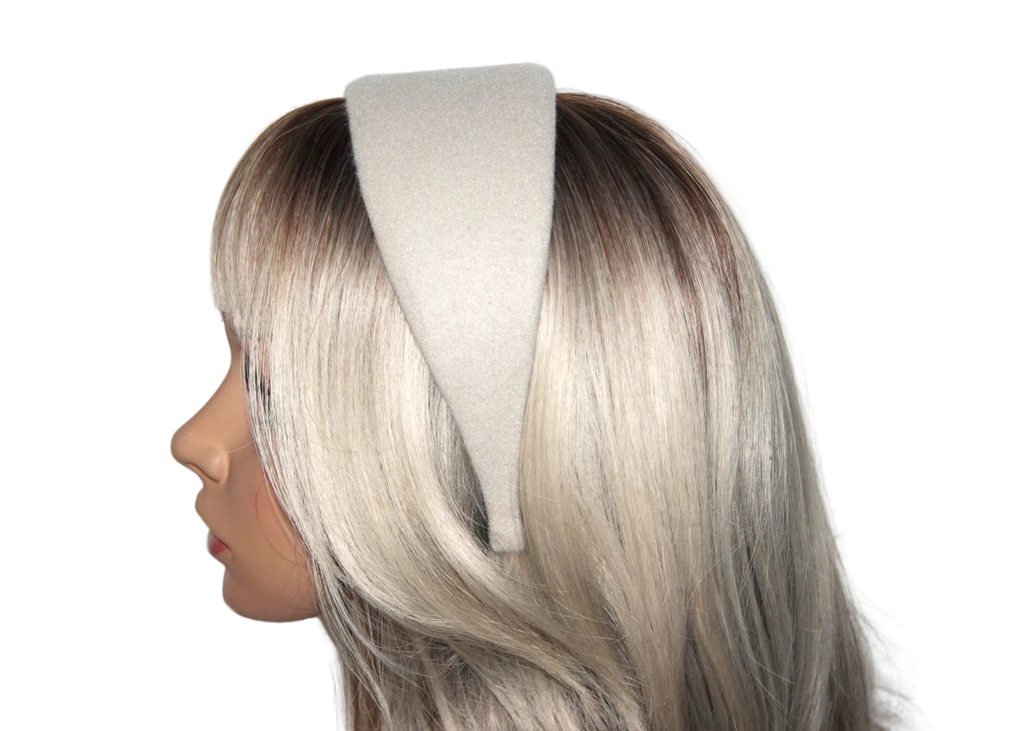 Ivory warm headband, fabric head scarf, plastic free... NEW